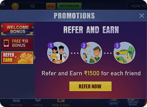 Refer and earn